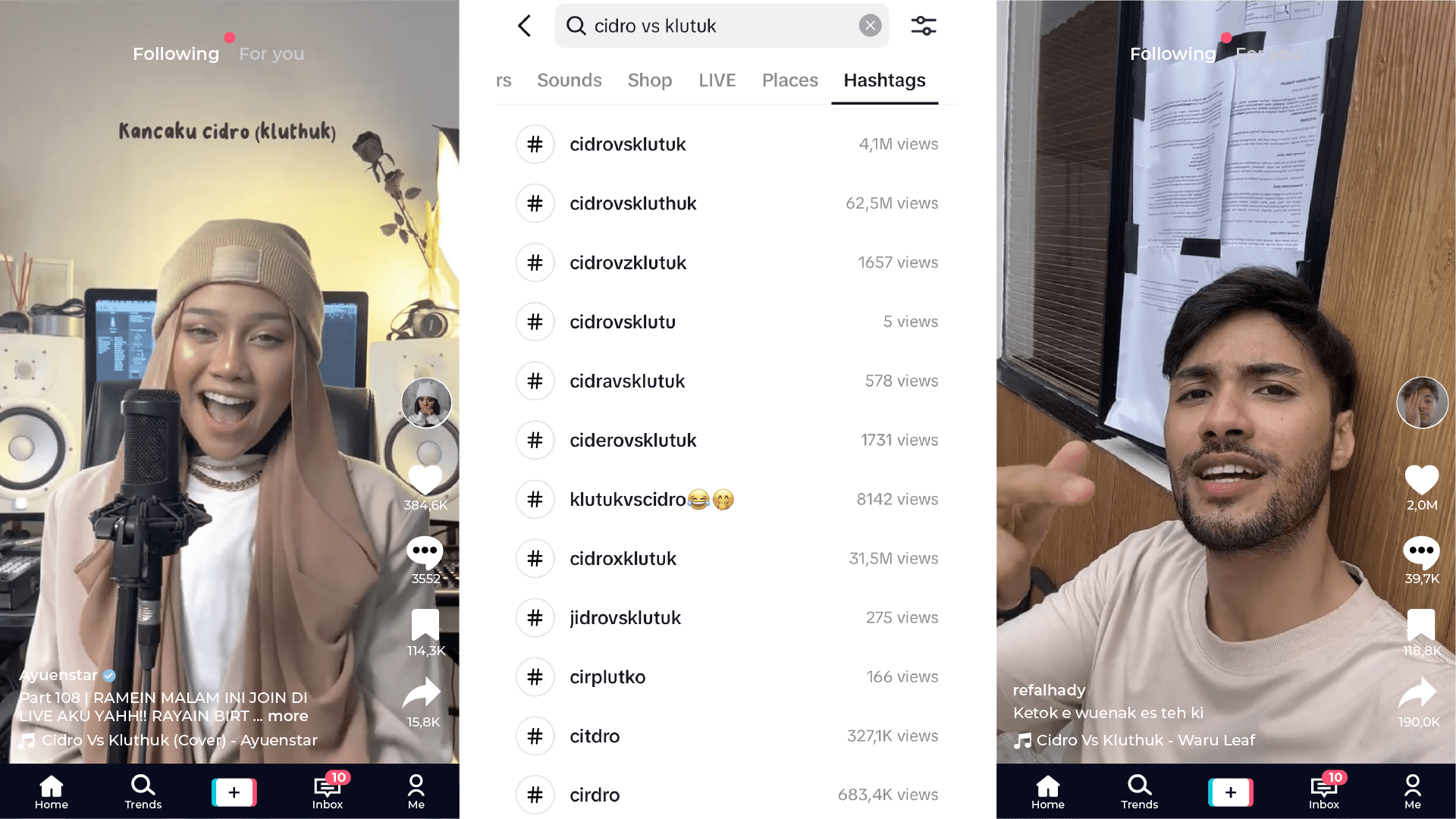 “Cidro Vs Kluhuk” Menjadi Backsound Andalan Bagi Para Konten Kreator Tiktok