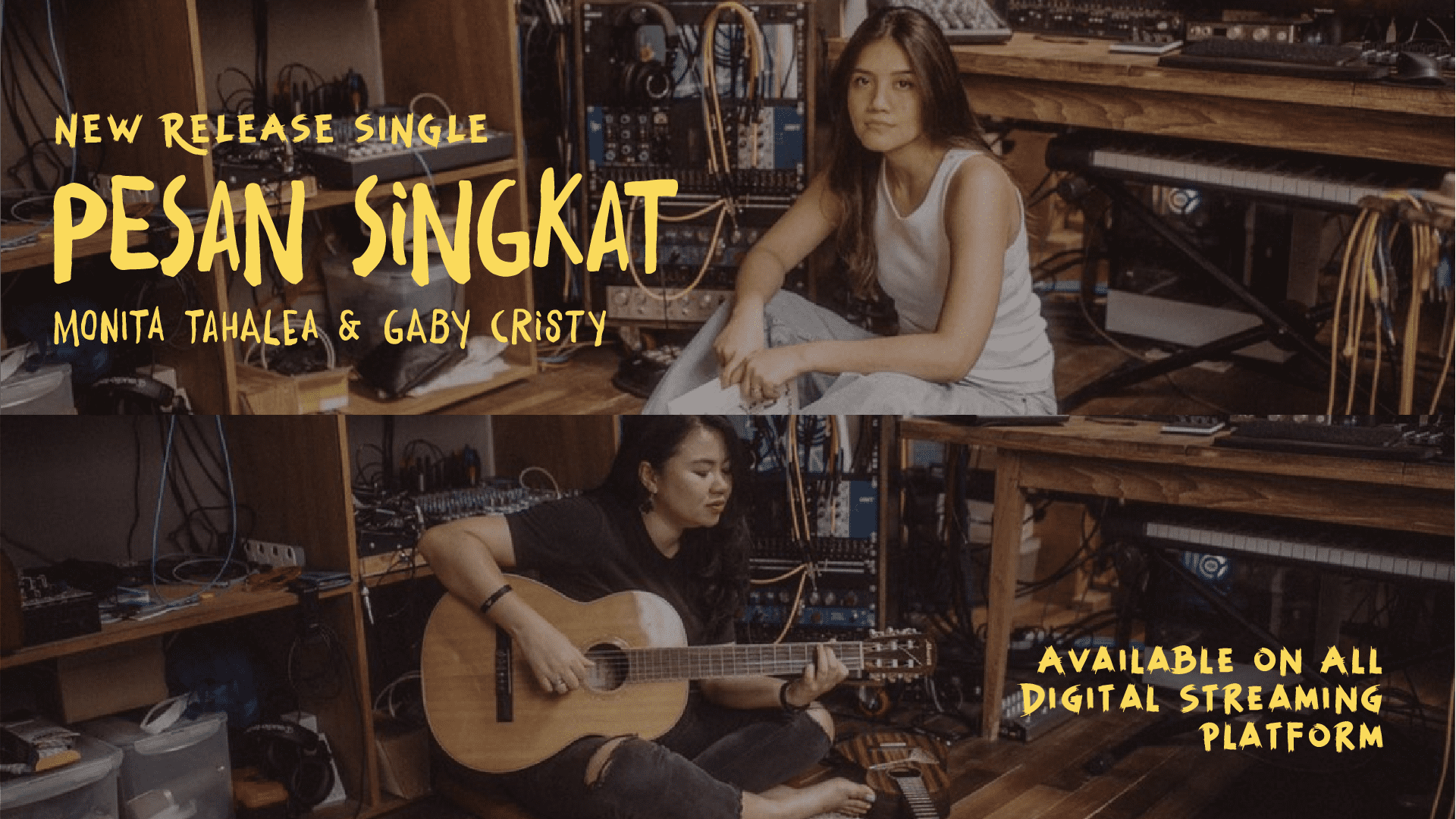 Setelah Rilis Lagu “Tak Sendiri”, Monita Tahalea dan Gaby Cristy Kembali Berkolaborasi Untuk Single Terbarunya “Pesan Singkat”.